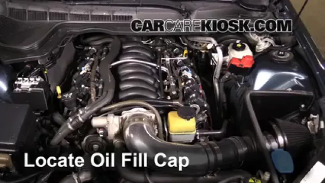 2009 Pontiac G8 GT 6.0L V8 Aceite Agregar aceite